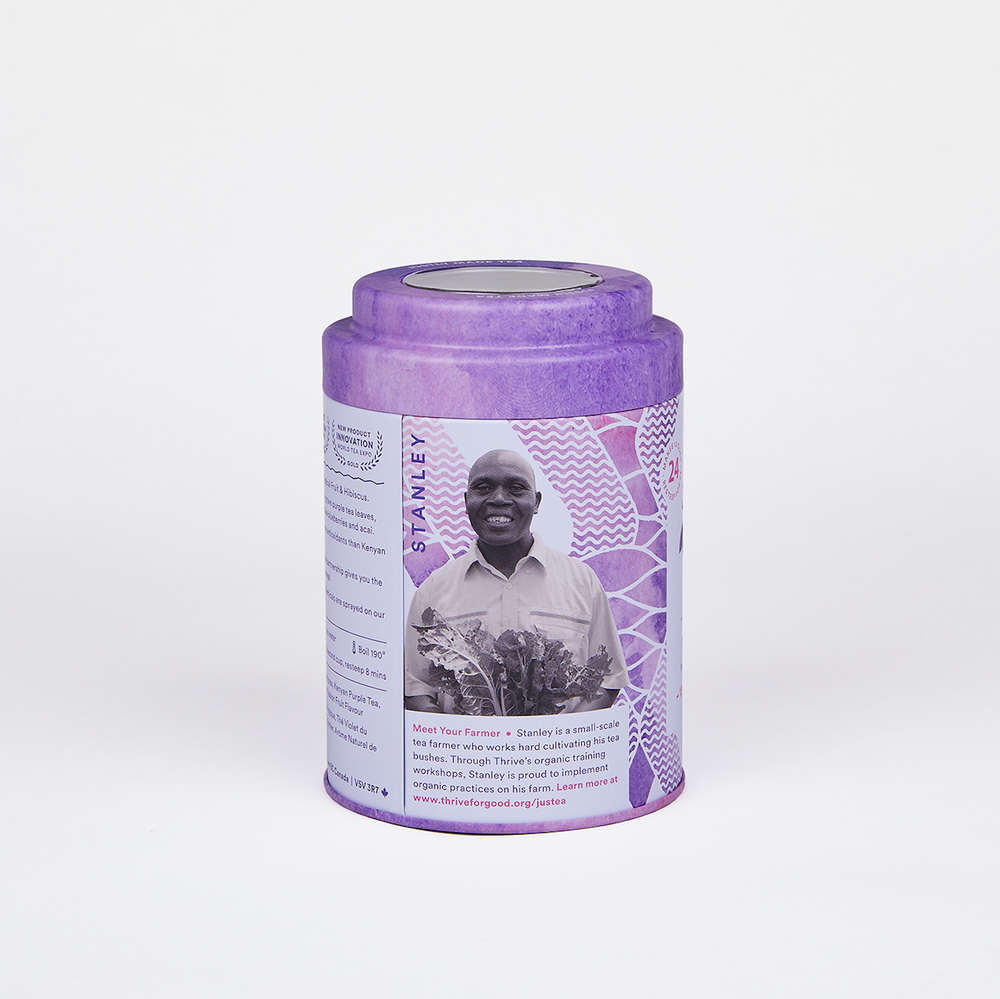 Purple Rain Tea Bag Tin - Organic, Fair-Trade, Purple Tea