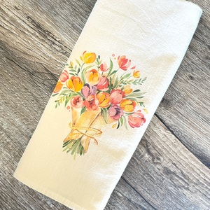 
            
                Load image into Gallery viewer, Tulip Bouquet - Cotton Tea Towel
            
        