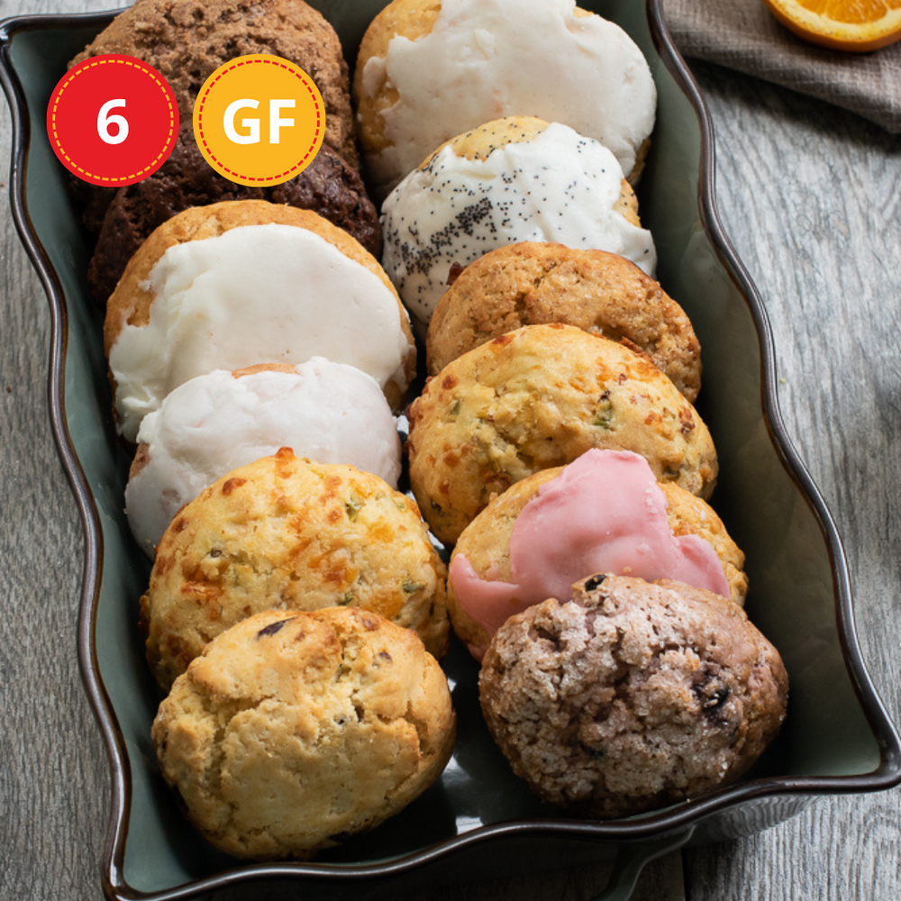 
            
                Load image into Gallery viewer, 6 Large Gluten-Free Scone Sampler Subscription Box
            
        