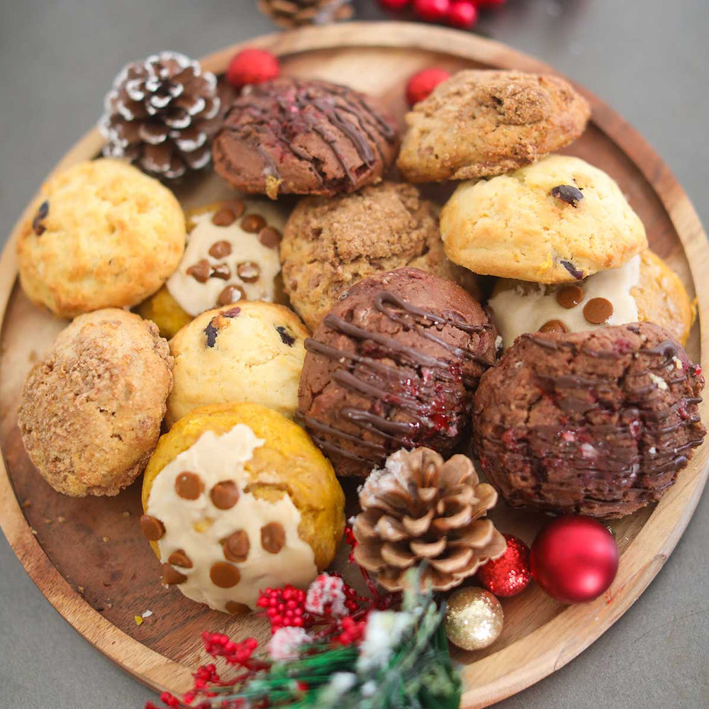 Holiday Cheer Sampler of Sconies (Mini-Scones) - 36 sconies
