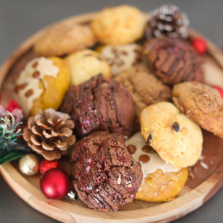 Holiday Cheer Sampler of Sconies (Mini-Scones) - 12 sconies