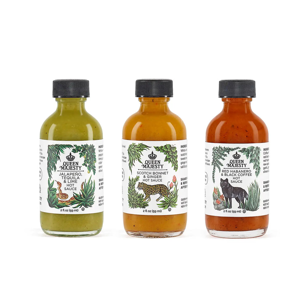 Queen Majesty Trinity Hot Sauce Sampler
