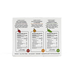 Queen Majesty Trinity Hot Sauce Sampler